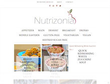 Tablet Screenshot of nutrizonia.com